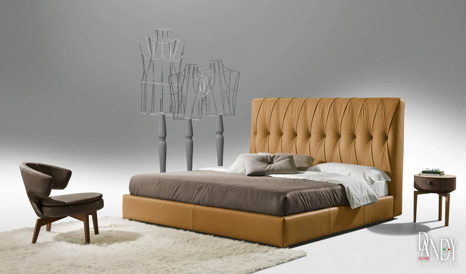 Marlon Bed | Genuine Bed Frame & Headboard | San Fran Design