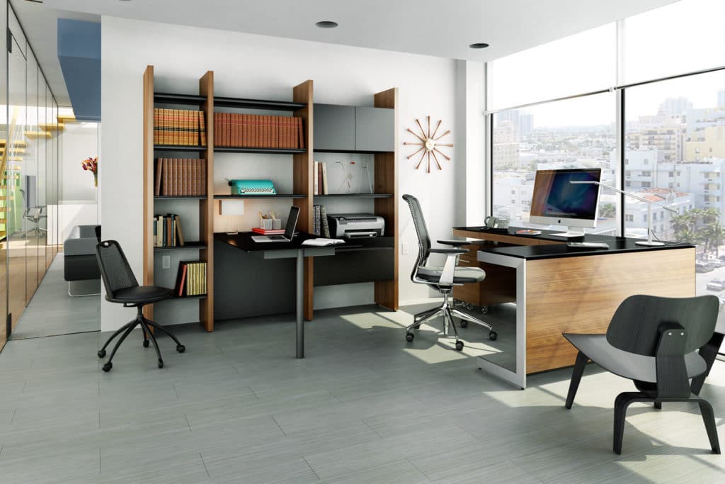 Mid-Century Modern Functional Home Office Furniture With Storage | San Francisco Design