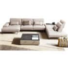 light tan sectional